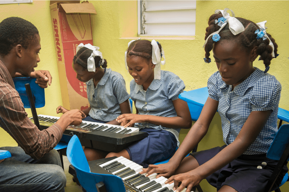 Kids Playing Piano