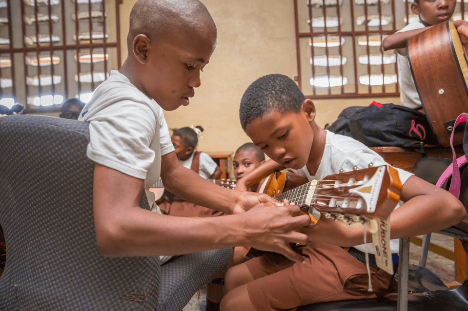 Kids Playing Guitar